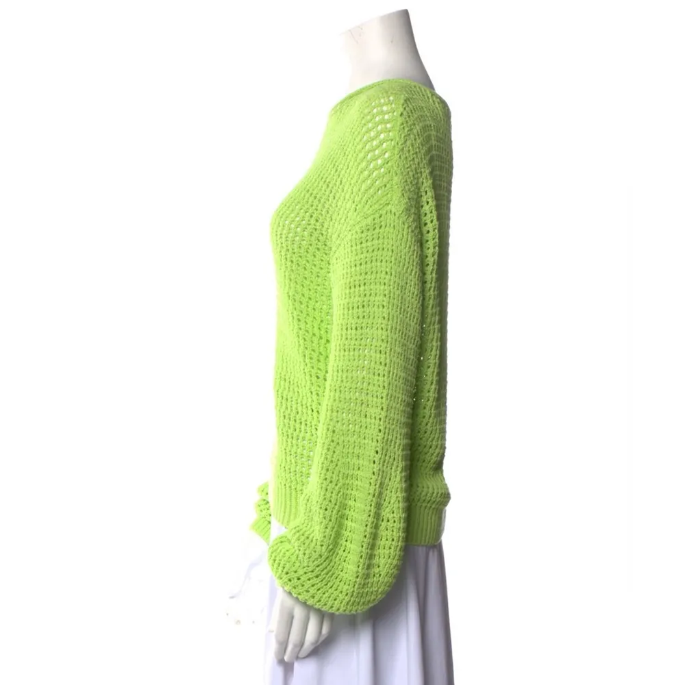 New A.L.C Loose Knit Sweater in Lime Green, Size XL New w/Tag Retail $350 - Image 14