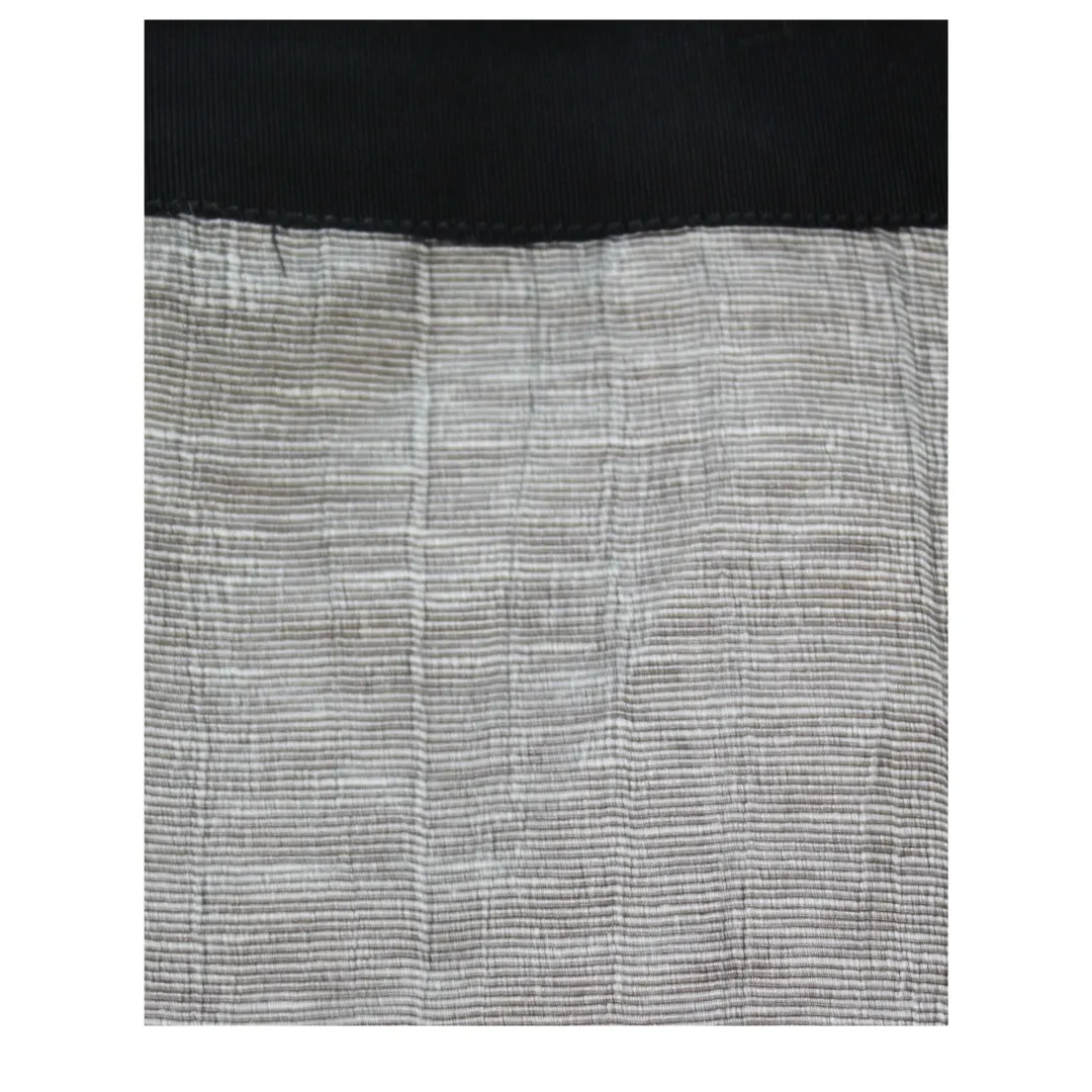 J.Crew Beige/Black Crinkled‎ Linen Mini Skirt in size 8 - Image 5