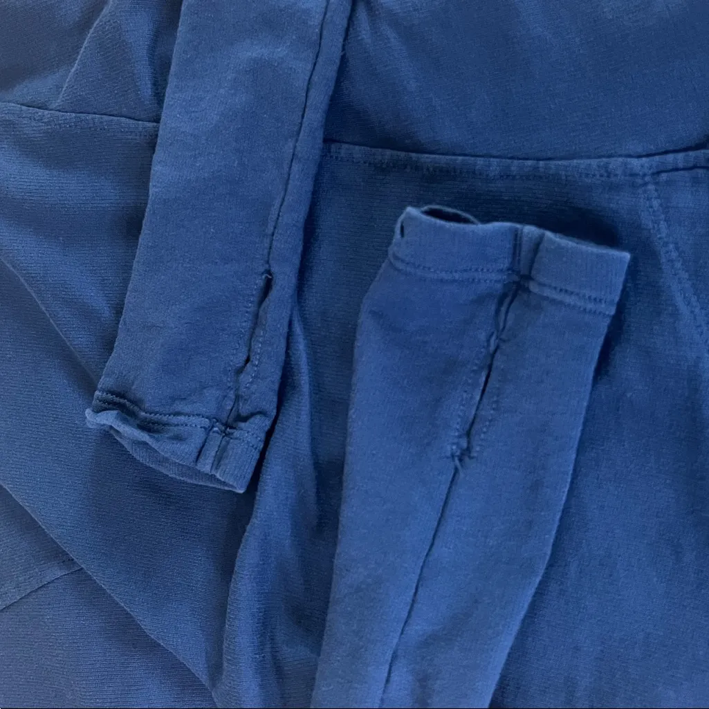 Splits59 Open Front Shawl Neck Cardigan Blue Size XS - Image 9