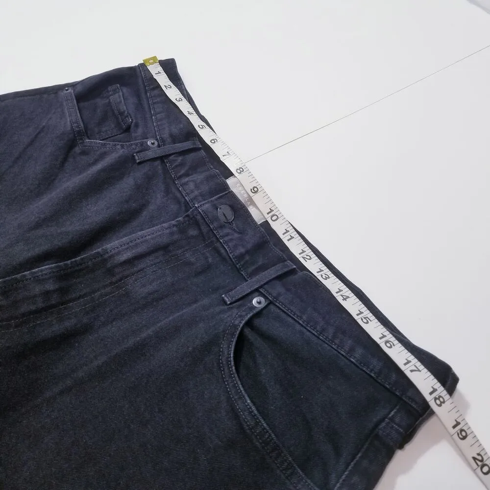 Everlane The Original Cheeky Crop Jeans Organic Cotton High Rise Black Denim - Image 8