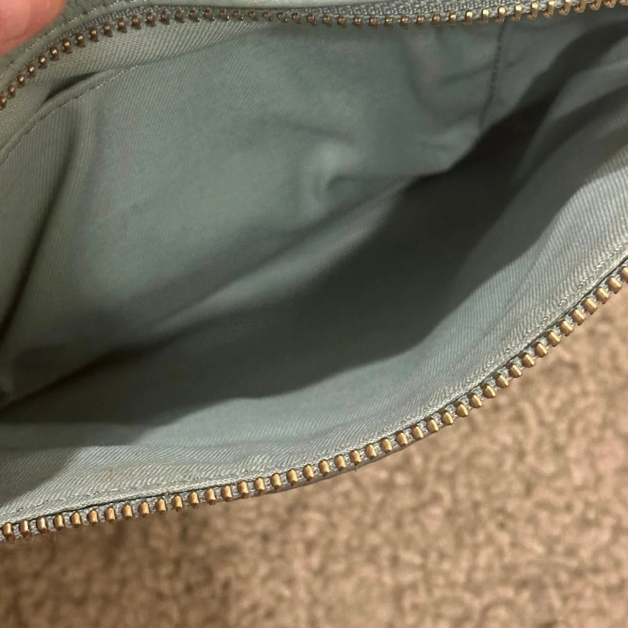 Fossil Sydney Mint Green Pebbled Leather Crossbody Camera Bag Coastal Preppy - Image 7