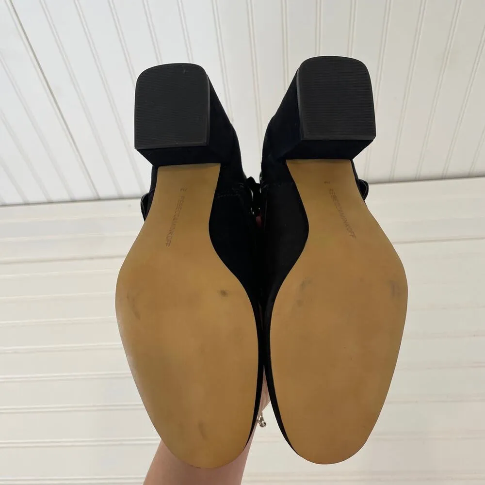 NWT Rebecca Minkoff Logan Studded Ankle Boots Black Block Heel Size 7 - Image 4