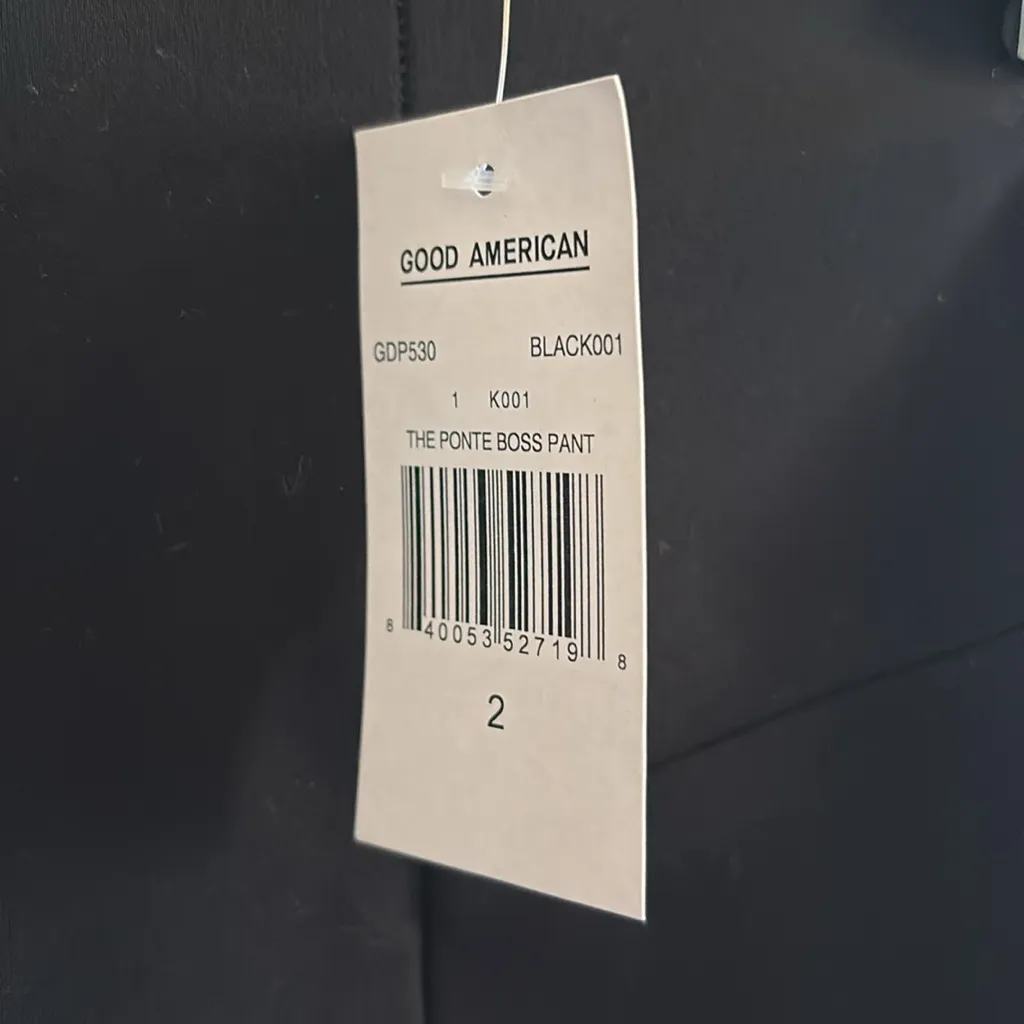 NWT Good American The Ponte Boss Pant - Image 2