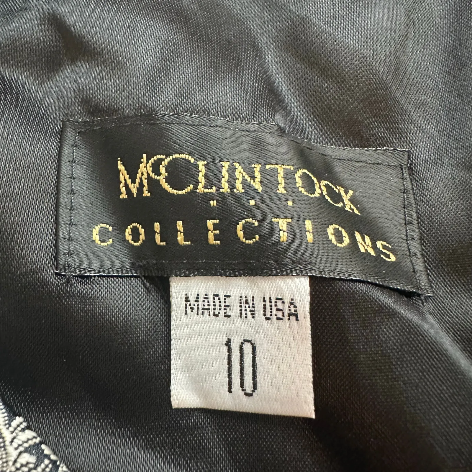 Jessica McClintock Collections black & silver one-shoulder top size 10 - Image 7