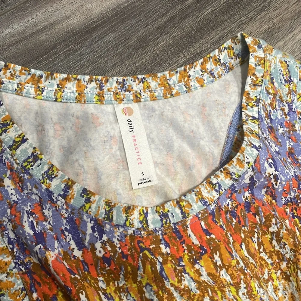 ANTHROPOLOGIE Daily Practice Purple Motiff Treasure Dress size small - Image 12