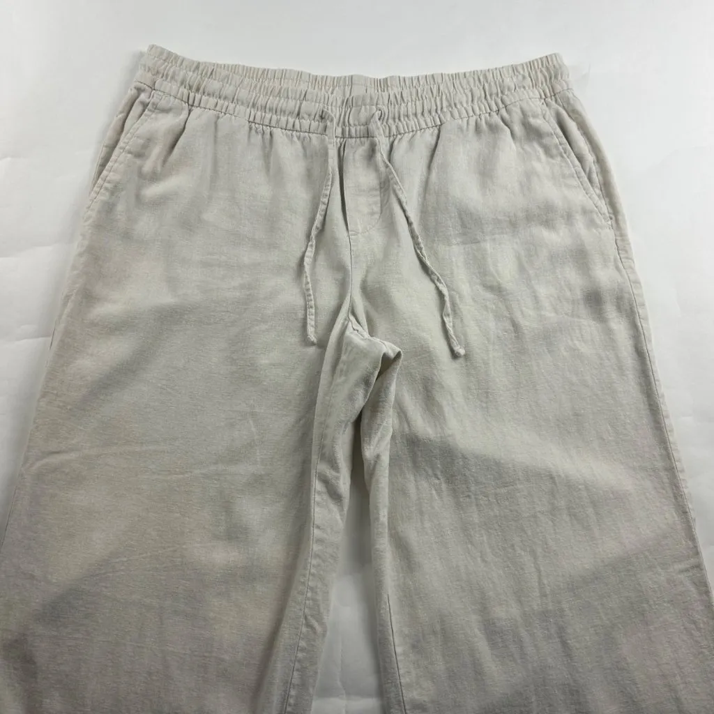Old Navy Feather Linen Blend Wide Leg Lounge Pant L - Image 2