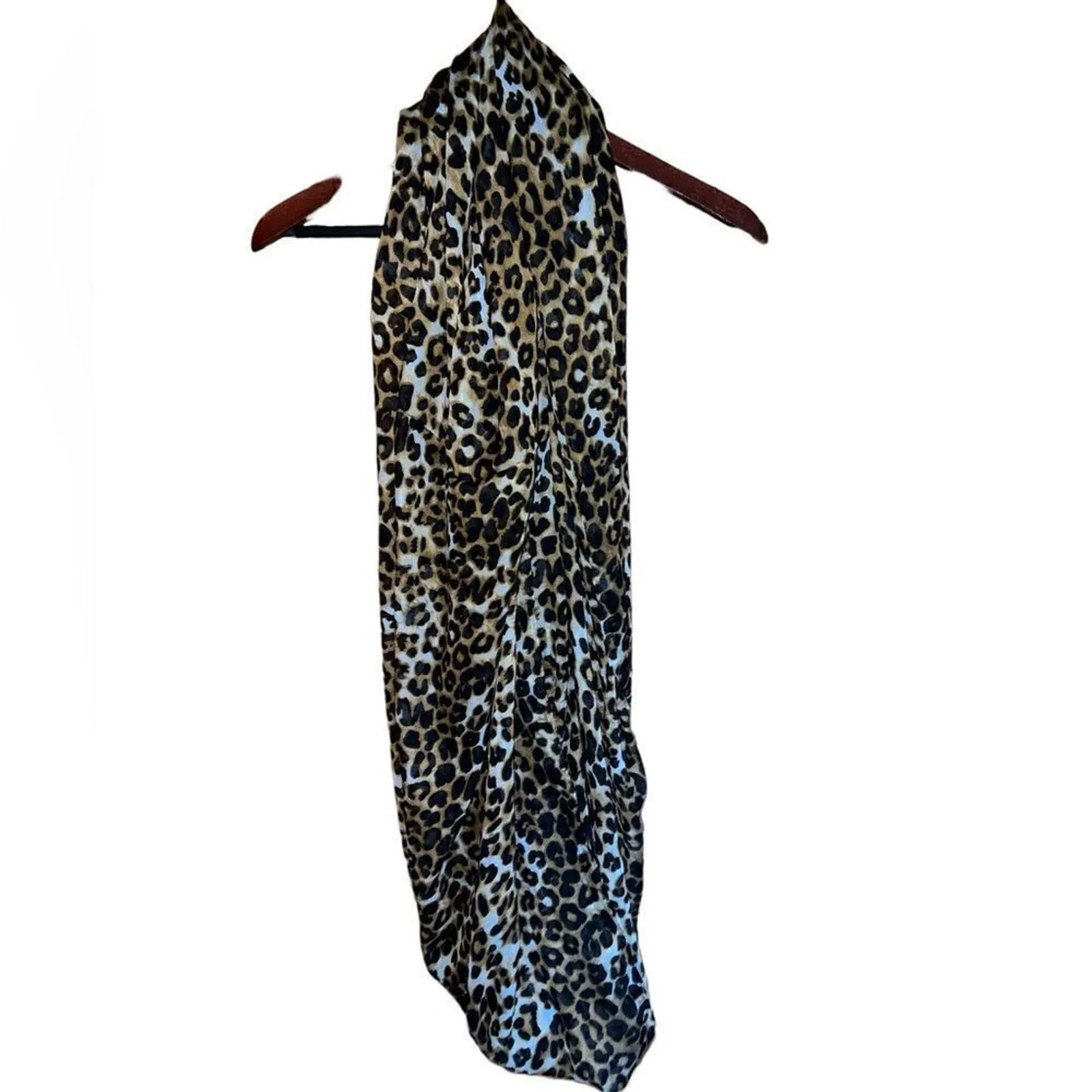 Nicole Marciano cheetah print infinity scarf Black - Image 2