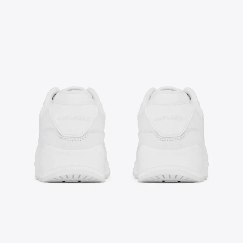 Saint Laurent Bump Leather Sneakers in Blanc Optique 39.5 New With Box Womens - Image 15