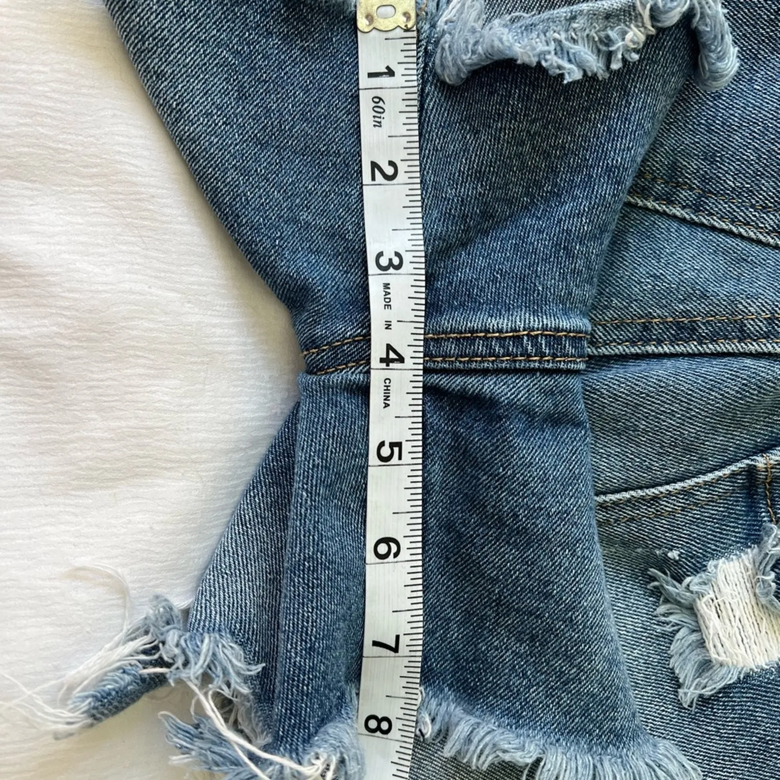 Zumiez Almost Famous High Waisted Distress Jean Shorts Size: XS Extra Small - Image 7