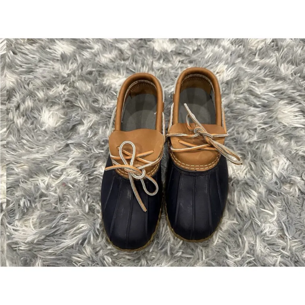 LL Bean Boots wide Brown Leather Low Top Waterproof Classic Women's 9 175067 Tan - Image 4