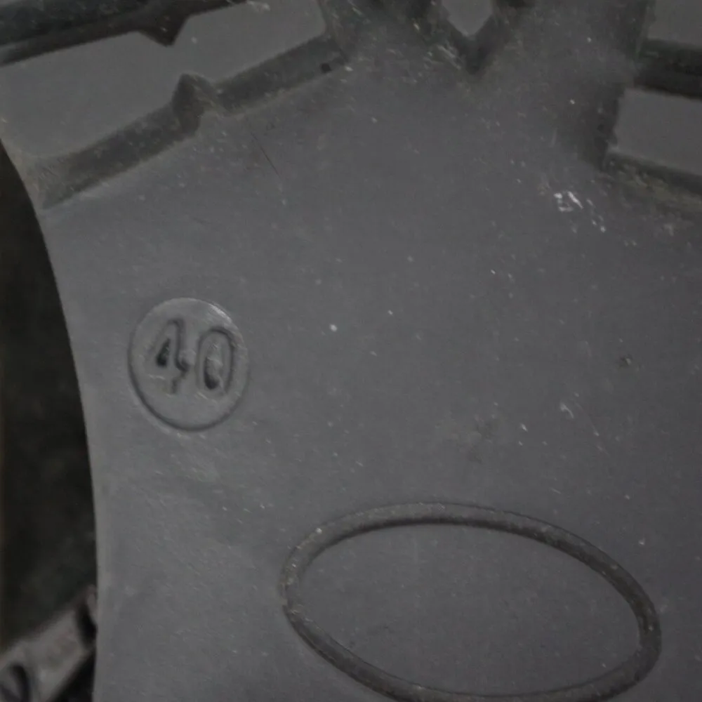 Spanish Made Suede Side ZIp Harness Style Ankle Boots Size EU 40 Black - Image 2