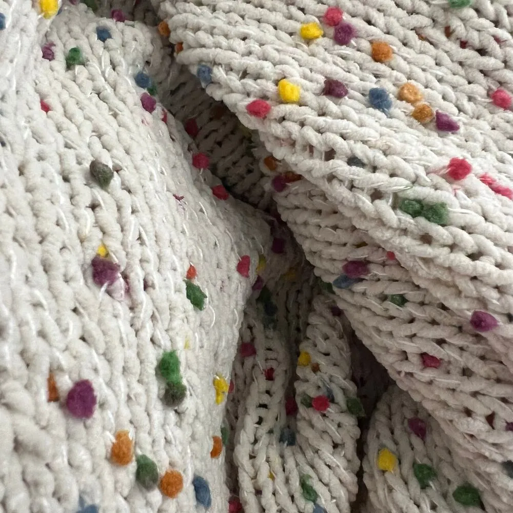 Seven 7 Chunky Popcorn Confetti Rainbow Color Long‎ Sleeve Sweater Size Small - Image 3