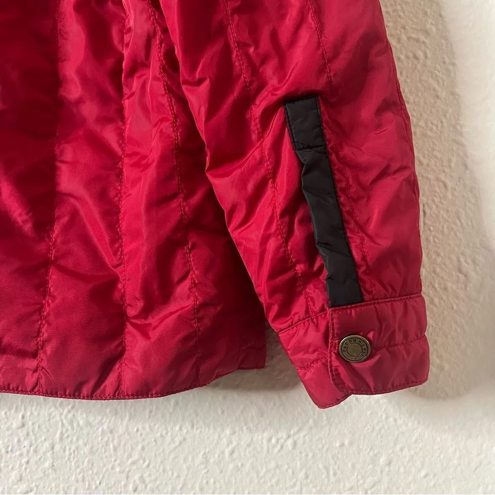 Faconnable Lightweight Quilted Jacket in Red Size Medium - Image 7