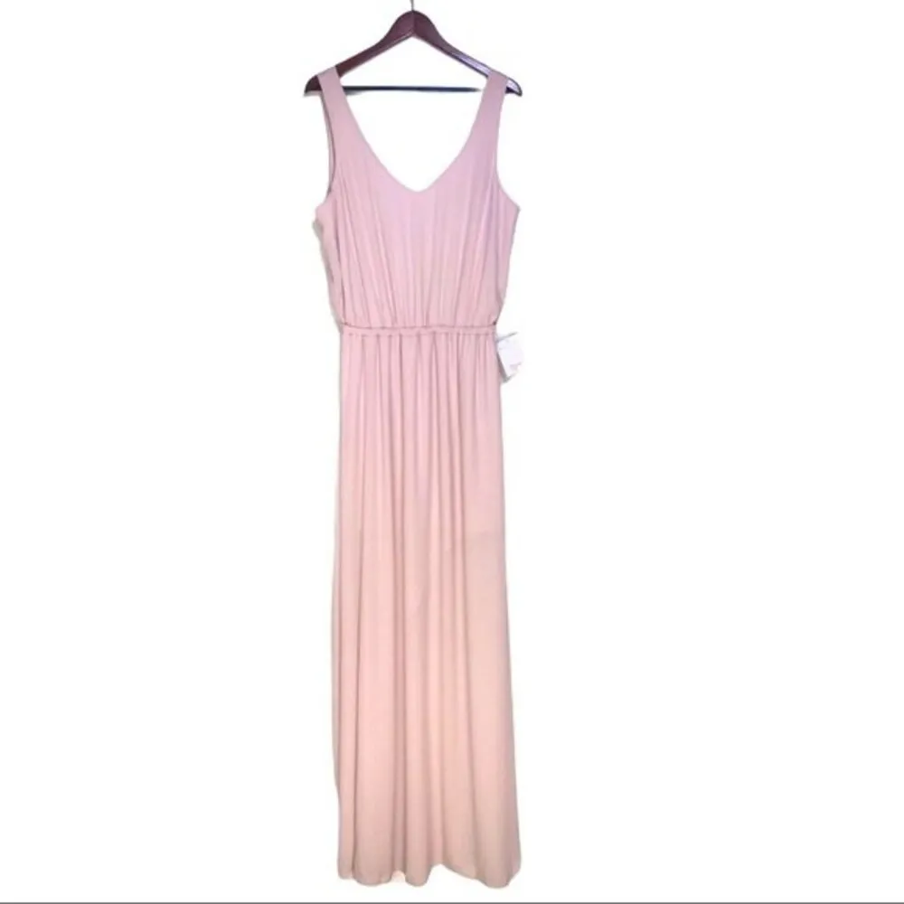 Show Me Your Mumu Kendall Blush Pink Sleeveless Front Slit Wrap Maxi Dress NWT - Image 4