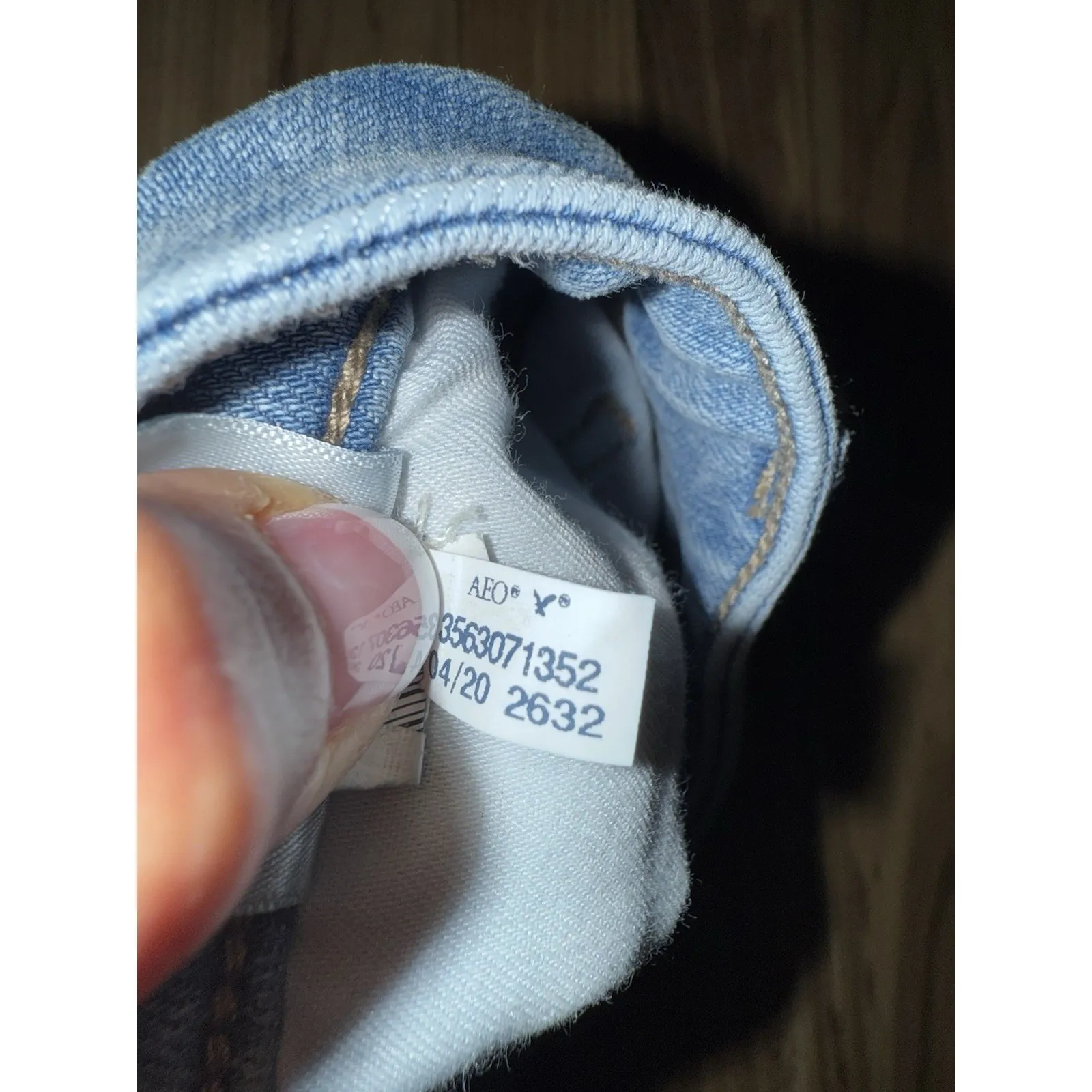 American‎ Eagle Jeans Women's 6 Blue Stone Wash Super Hi-Rise Jegging Jeans - Image 6