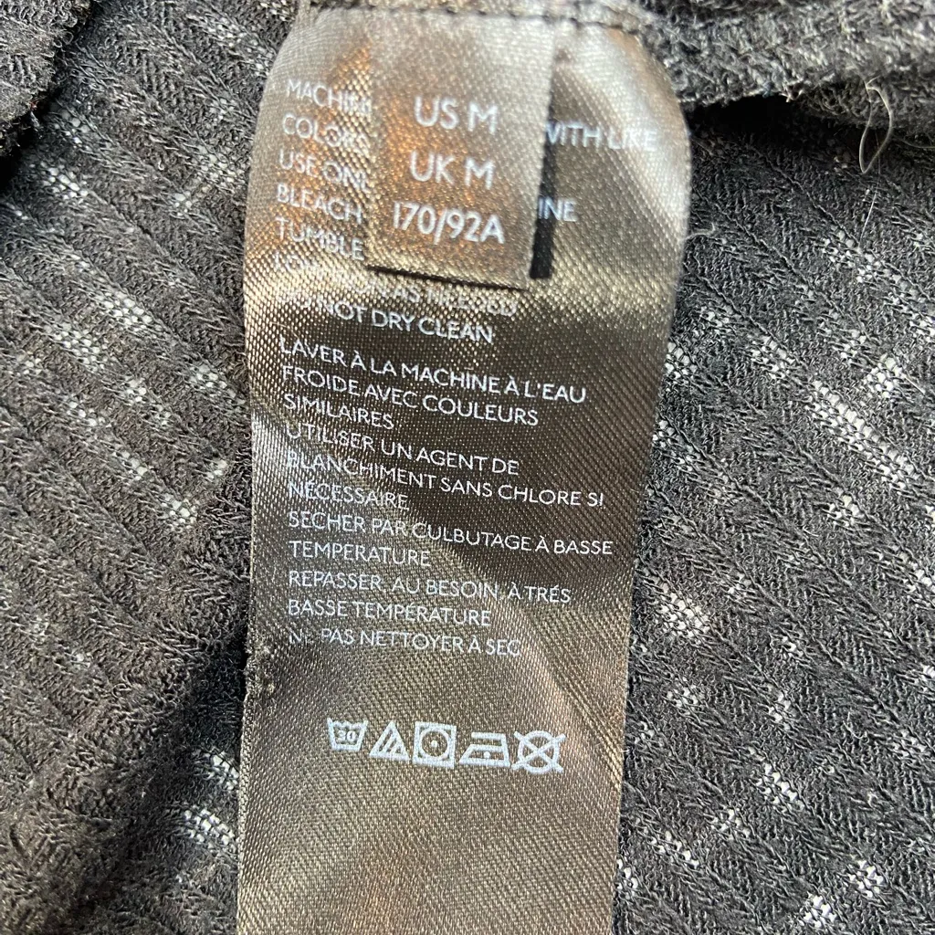 Urban Outfitters Long Sleeve Gray Textured Holland Henly Top‎ Size Medium - Image 8