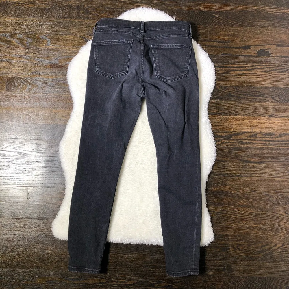 Zara Woman Faded Black Denim Skinny Jeans - Image 5