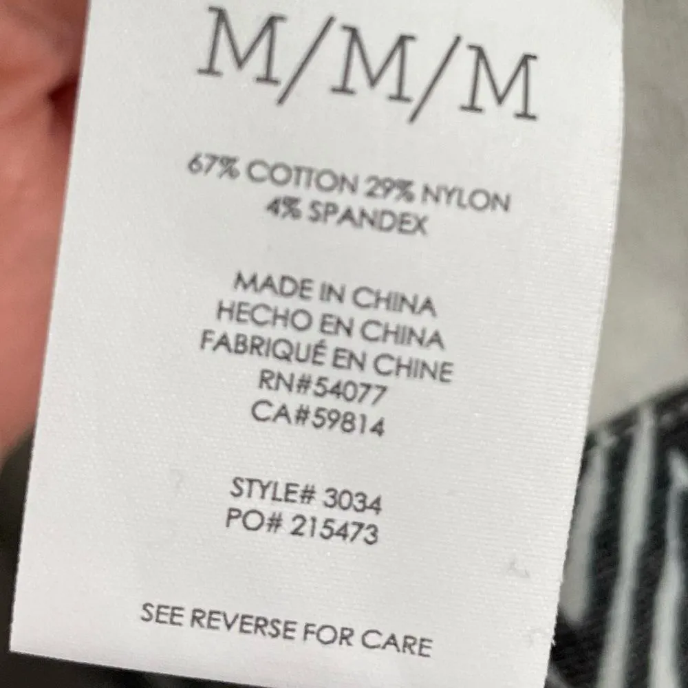 CAbi Zig Zag Knit Ponte Jacket Style‎ 3034 Size MEDIUM Black White - Image 8