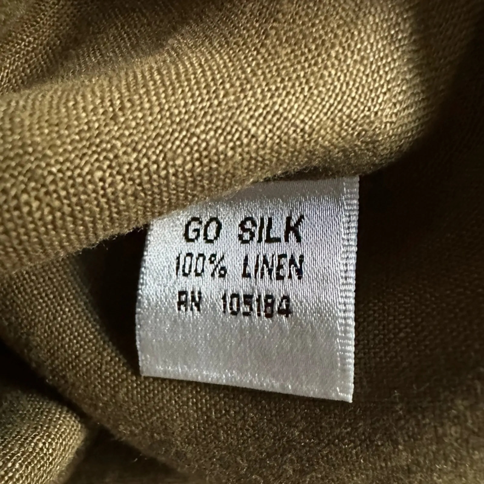 NEW Linen Olive Green Open Jacket Tunic Top Vacation Lagenlook Granola Oversized Size M - Image 6