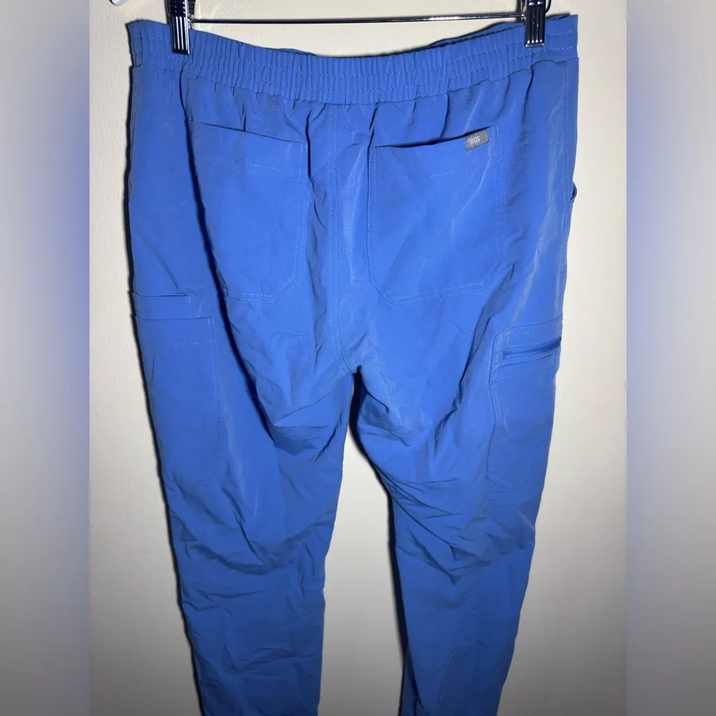 Figs Blue Scrub Set Sz medium w 1 bottom / 2 tops - Image 7