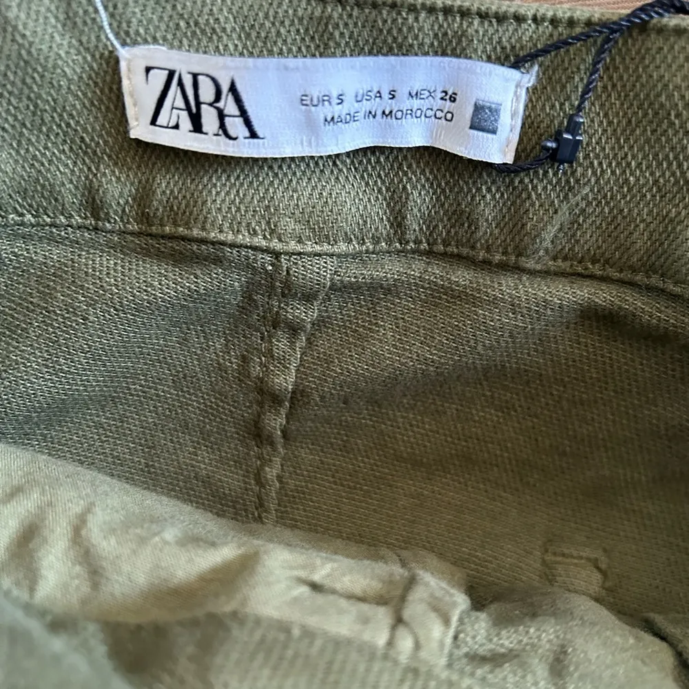 Zara denim wrap skort in dark green sz  small nwt - Image 10