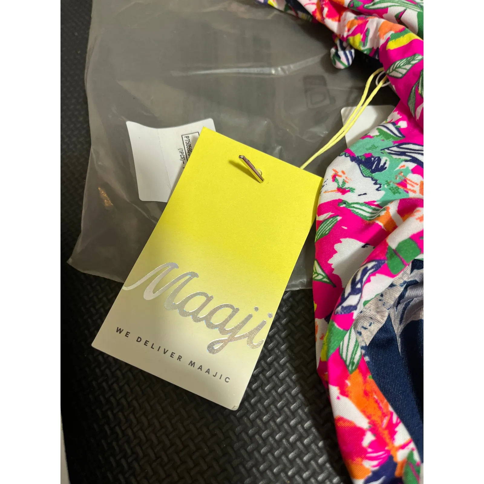 NWT Maaji Brittany Reversible One-Piece Swimsuit Floral‎ Summer Womens Medium - Image 7