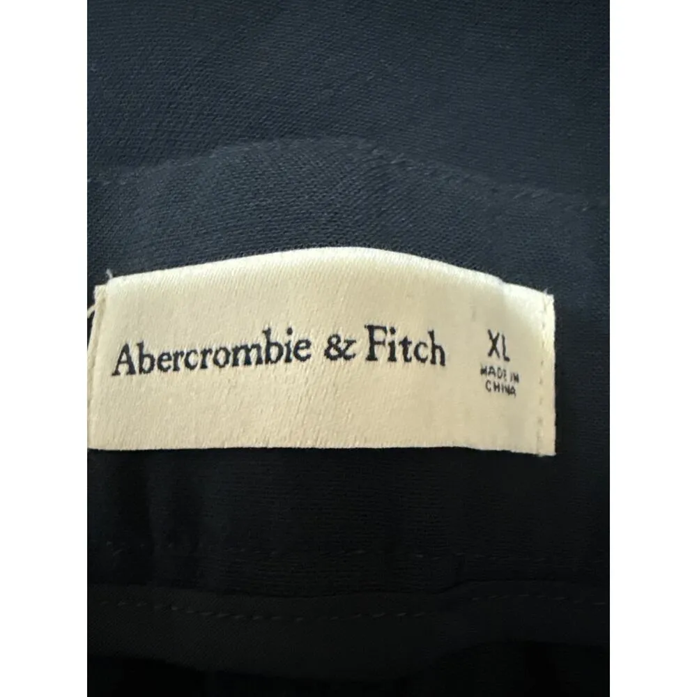 NEW Abercrombie & Fitch Women's Black High Waisted Trousers Dress Pants Size XL - Image 5