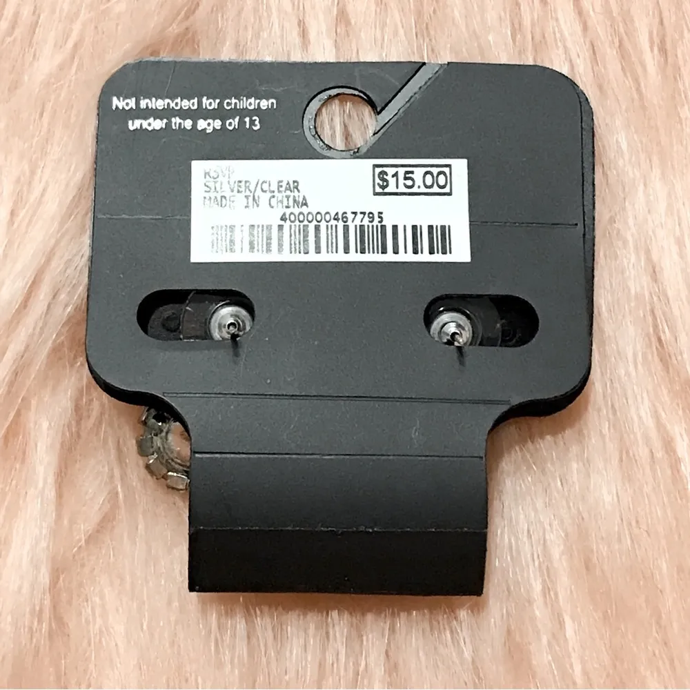 RSVP Fashion Elegant Clear Gem Earrings - Image 3