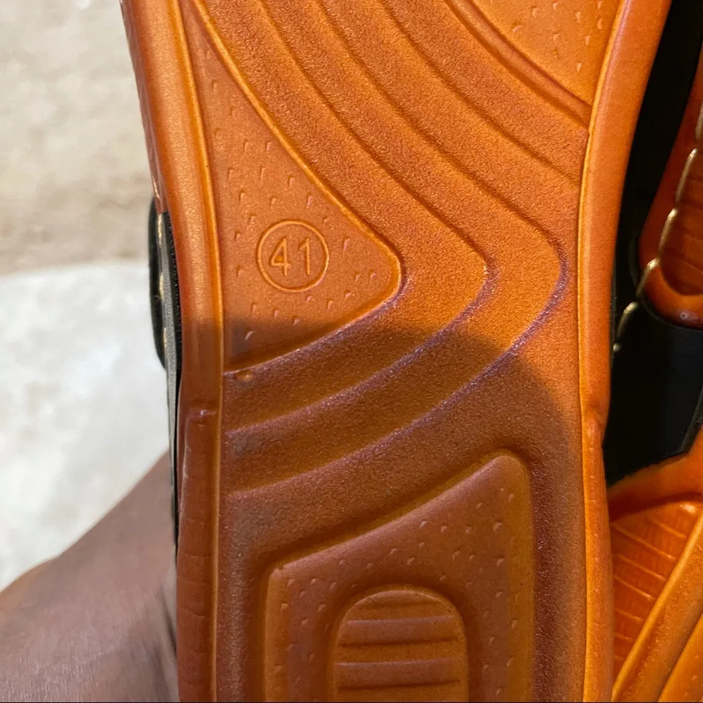 otto womens black sandals US 8 Slide Leather.‎ - Image 5