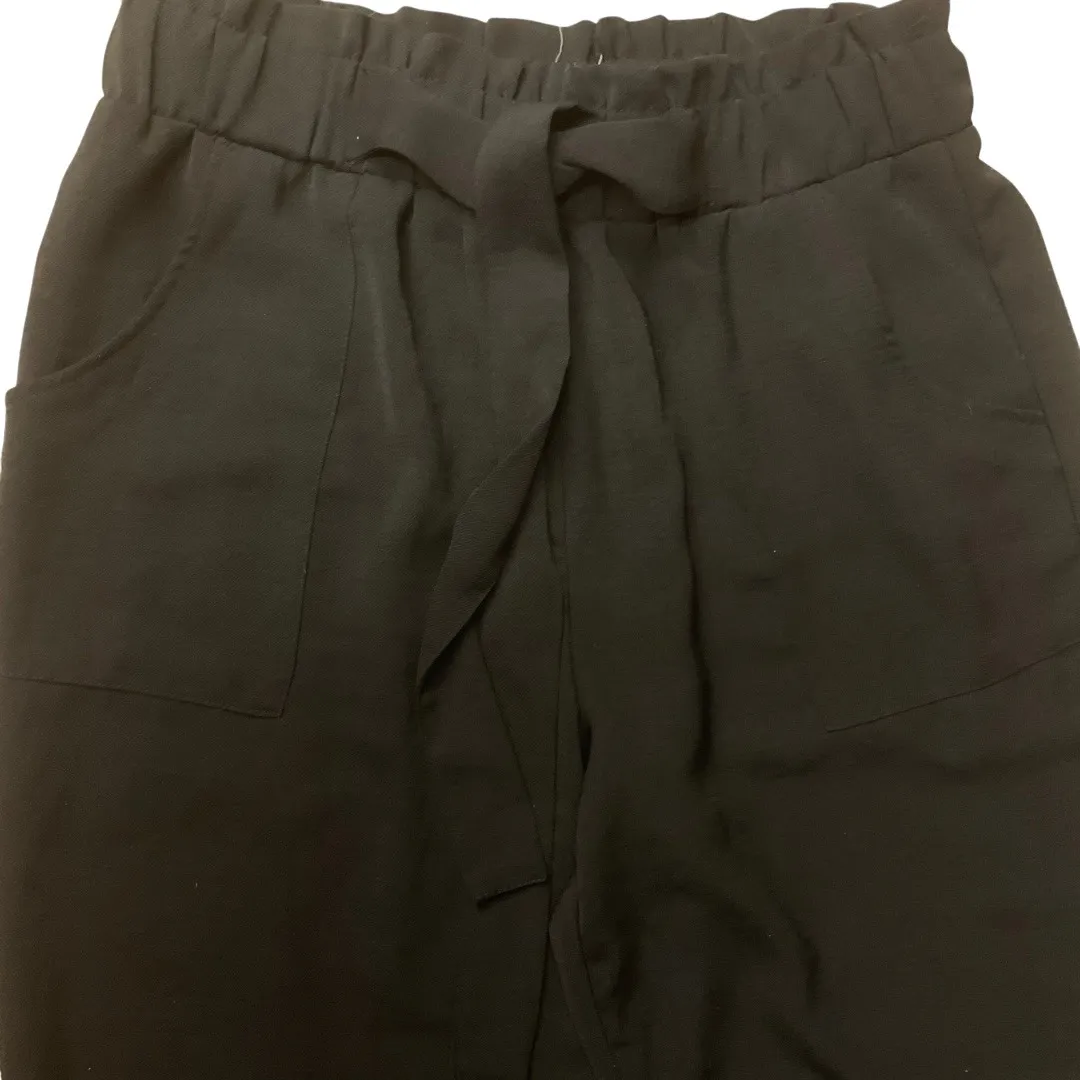 Maurices‎ High Rise Elastic Waist Pockets Tie Front Straight Leg Pants Sz Medium - Image 2