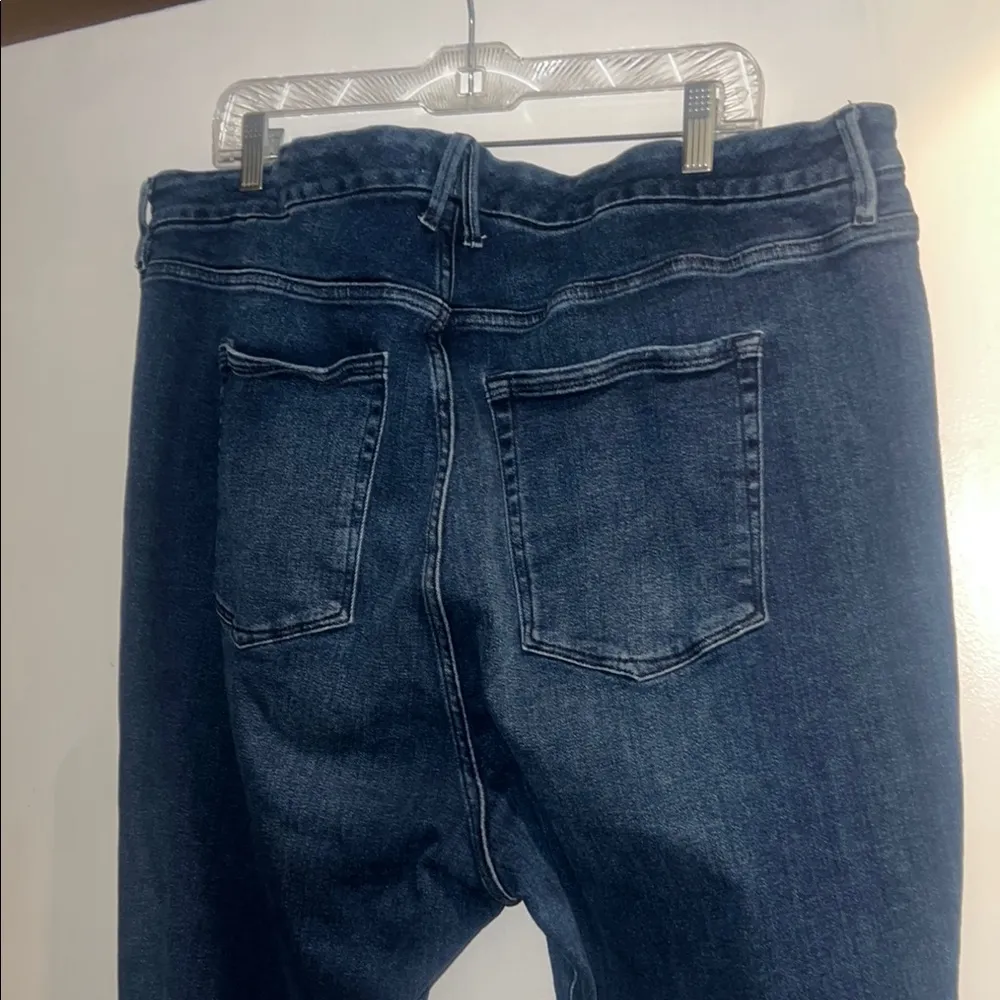 Good American Sz 22 Good Legs High Waist Raw Hem Skinny Jeans Blue - Image 8