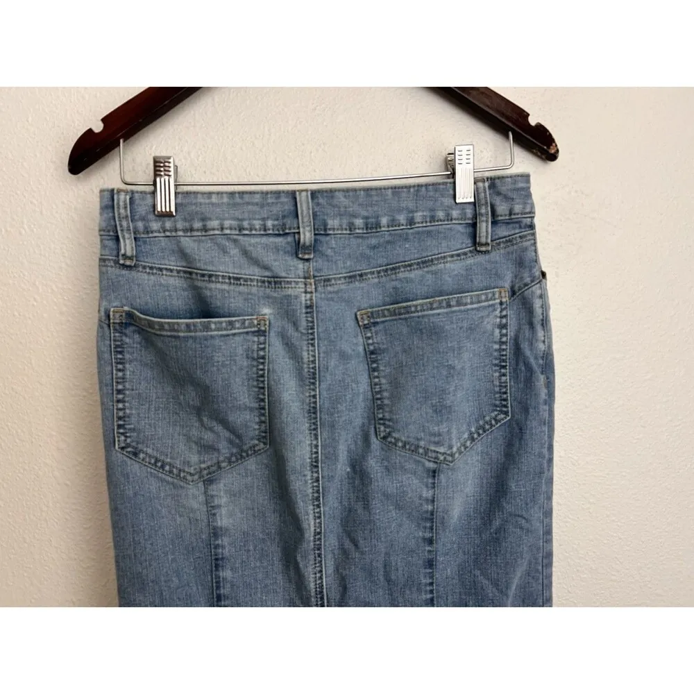 BDG Sasha Raw-Edge Fishtail Maxi Skirt Patchwork Grunge Plaid Flare Panel Small - Image 8