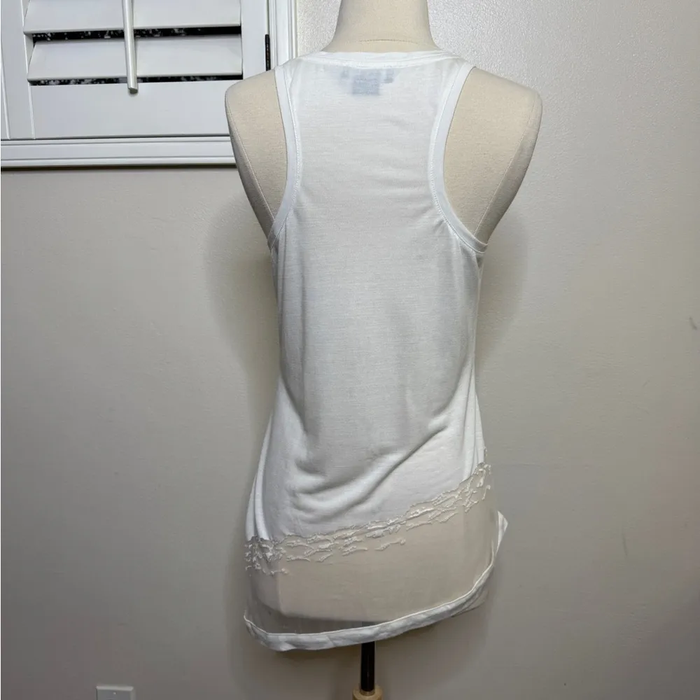 Trouve Asymmetrical Tank Top White - Image 2