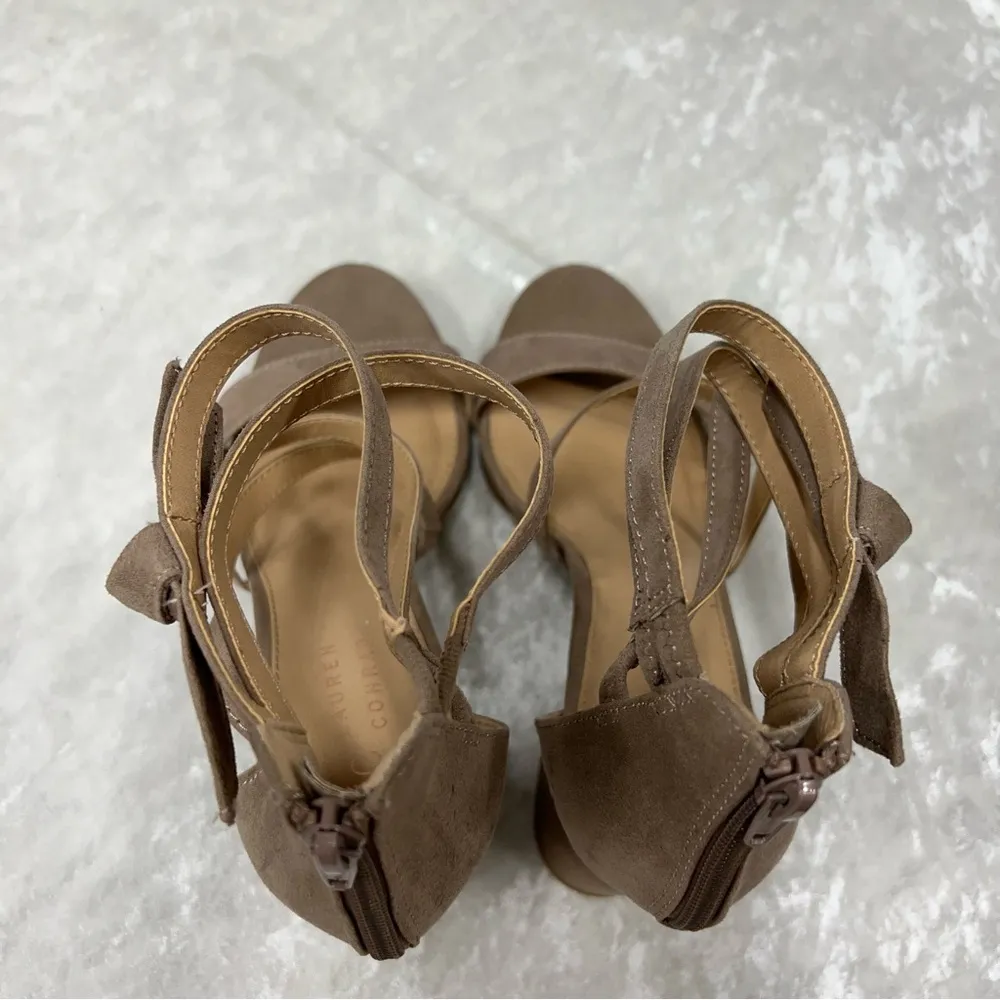 Lauren Conrad Walnut Taupe Women's High Heel Sandals size 10 Medium - Image 4