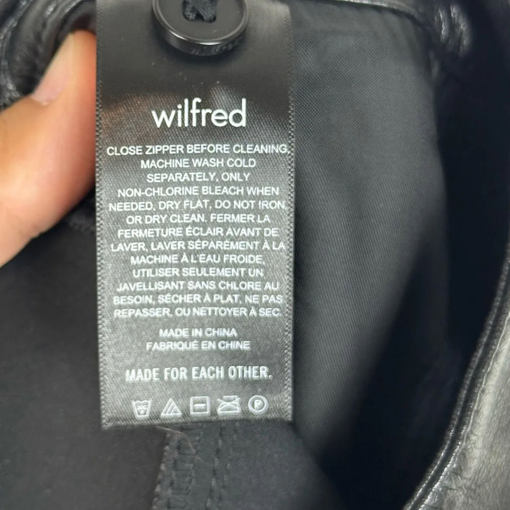 Aritzia Rebel Pant High waisted Straight Leg Vegan Leather pants Women’s Sz 14 - Image 7