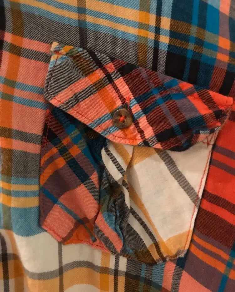 Forever 21 Orange Flannel Shirt - Image 5