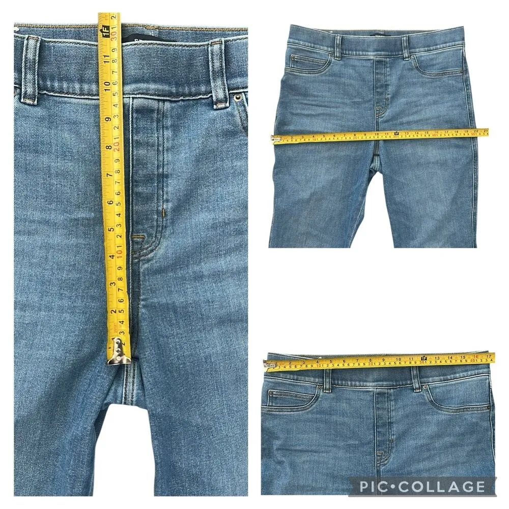 Spanx SpanxShape EveryWear Flare Jeans Size XL Pull On Shaping Indigo Blue - Image 10