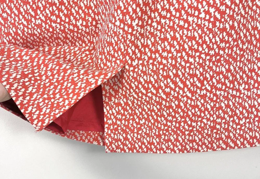 Sheila Print Sheath Dress in Poppy Red/Oxford Tan Geo Print Size 4 - Image 6