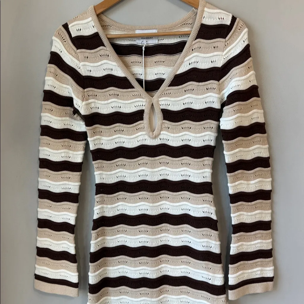 NWT Seven Wonders Blanche Midi Dress Brown - Image 5