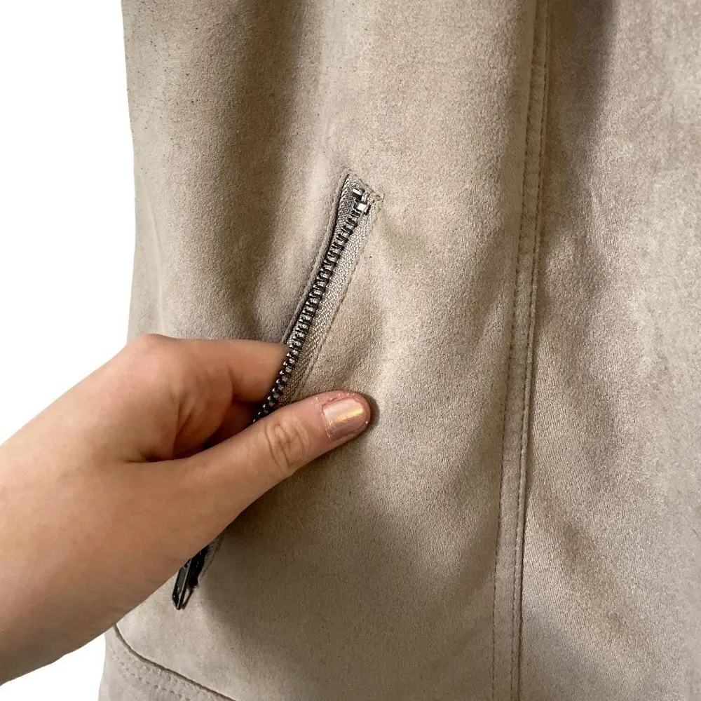 Philosophy Republic Clothing faux leather vest classic stylish comfortable sandy Brown Size L - Image 4