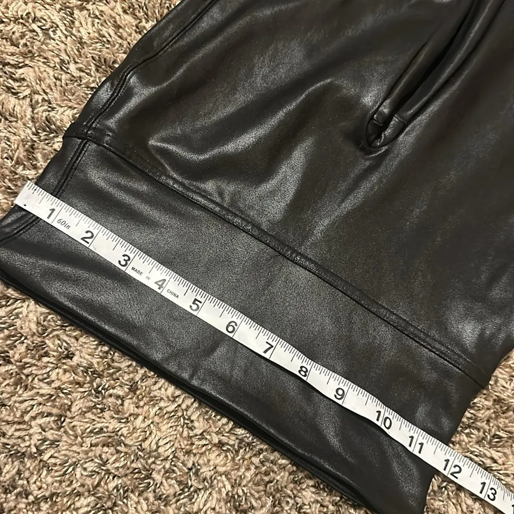 Spanx  Faux Leather Leggings Black Small - Image 3