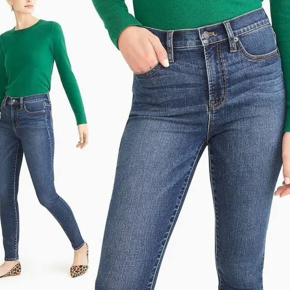 J Crew Factory Skinny High Rise Ankle Stretch jeans comfy classic womens 31 - Image 2