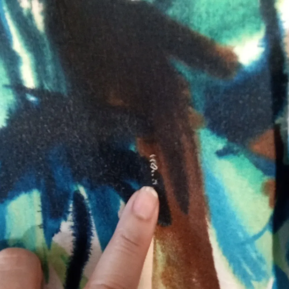 Frenz By Theresa Renz Vintage Tunic Colorful Art To Wear Vacation Womens Medium Blue - Image 6