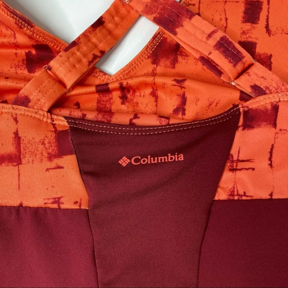 3/$30 Columbia | Omni-Shield Crossed Back Red Athletic Tank Top S - Image 8