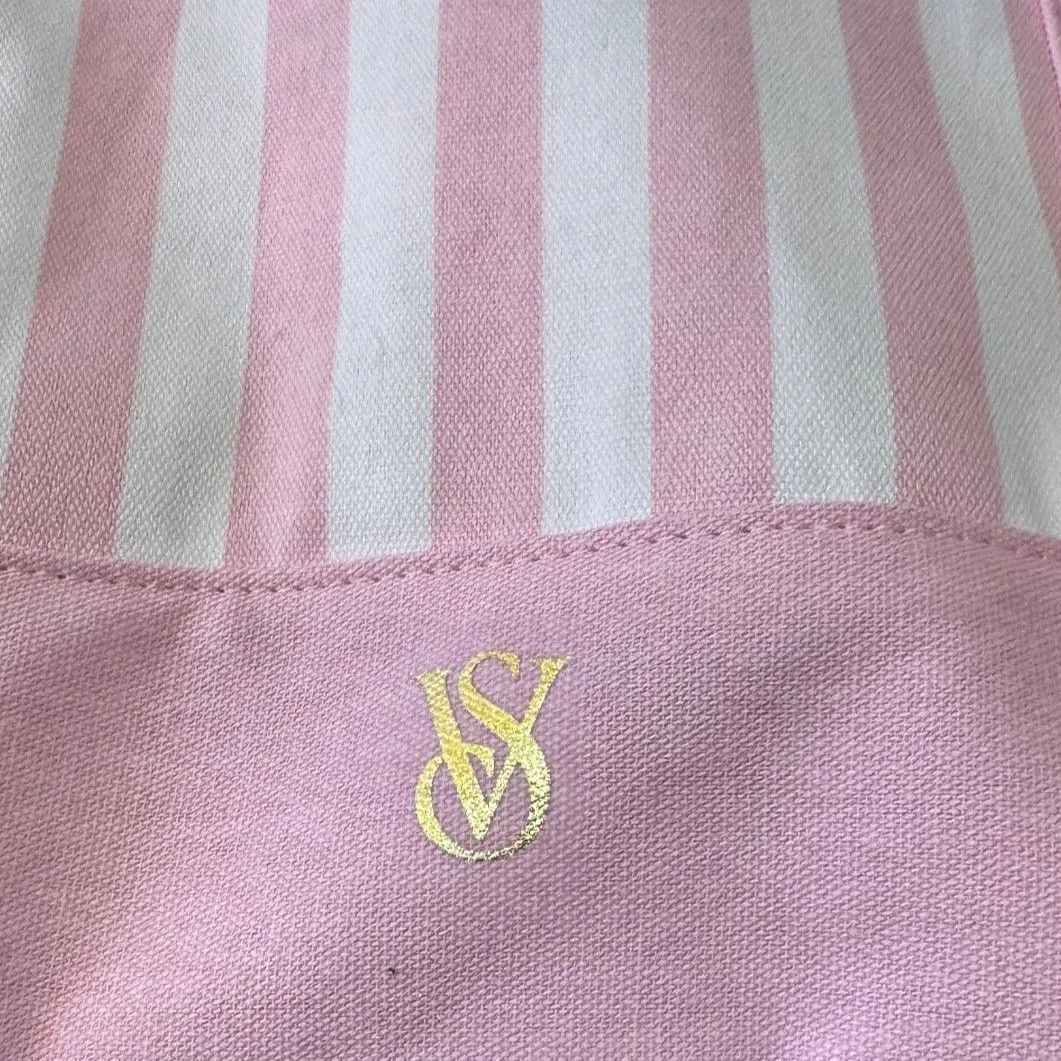 Victoria's Secret | Pretty Pink Stripe Carryall Tote Handbag New VS Pink - Image 7