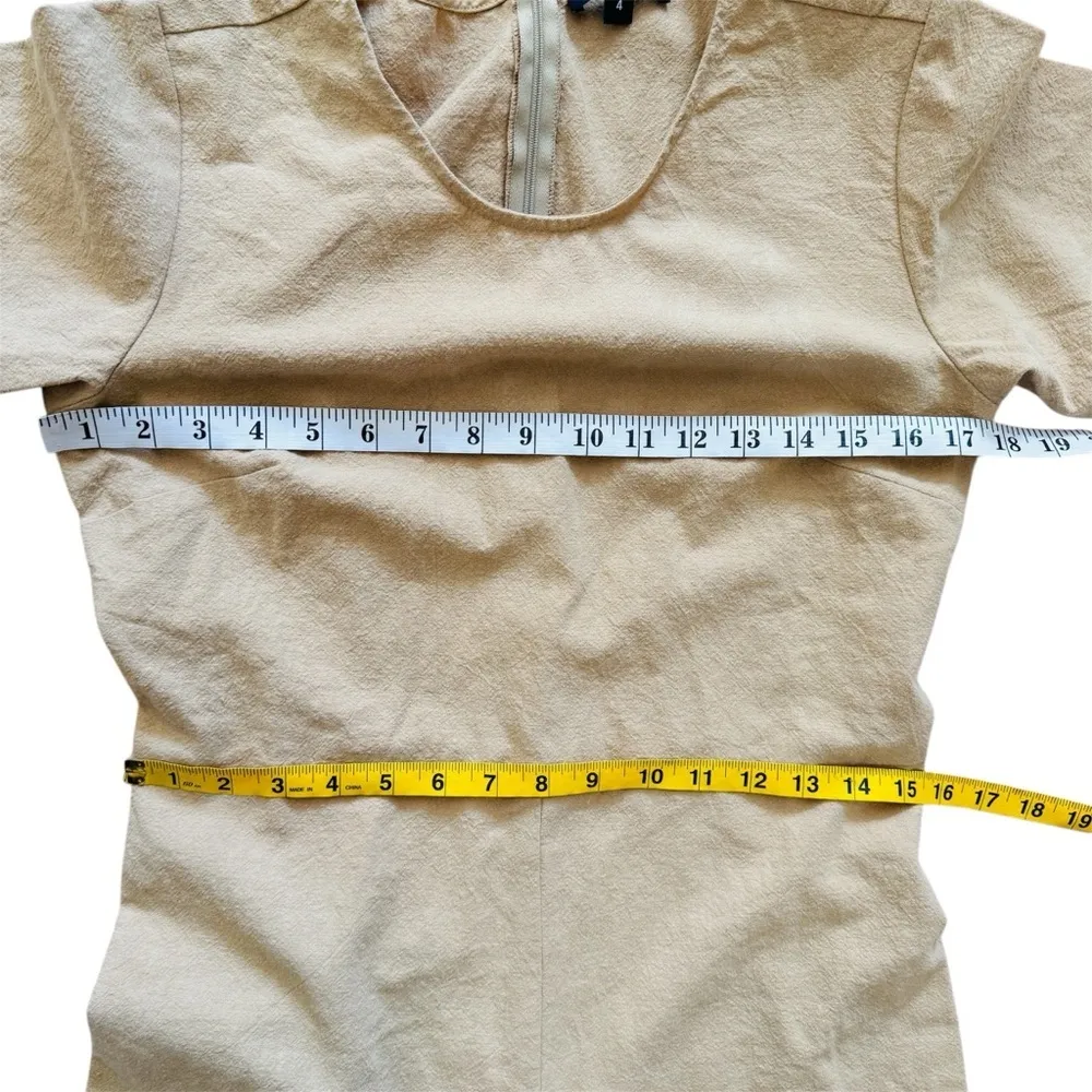 Ilana Kohn 100% cotton Tan Short Sleeve Romper Size 4 - Image 10