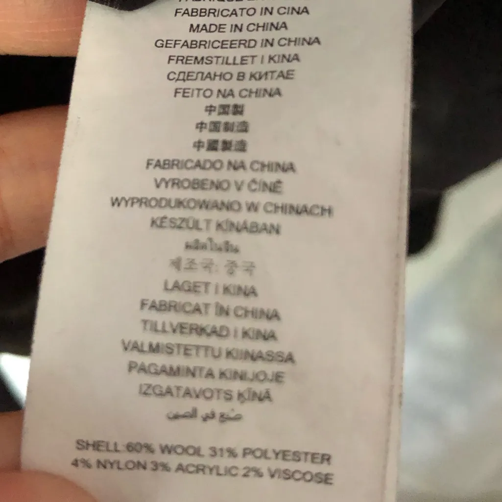 Michael Kors Wool Blend Coat Black Double Breasted women sz 0 pea coat oversized - Image 6