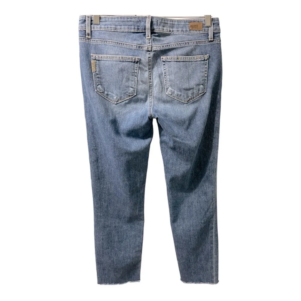 PAIGE Jimmy Jimmy Clara Crop raw hem jeans size 26 - Image 4
