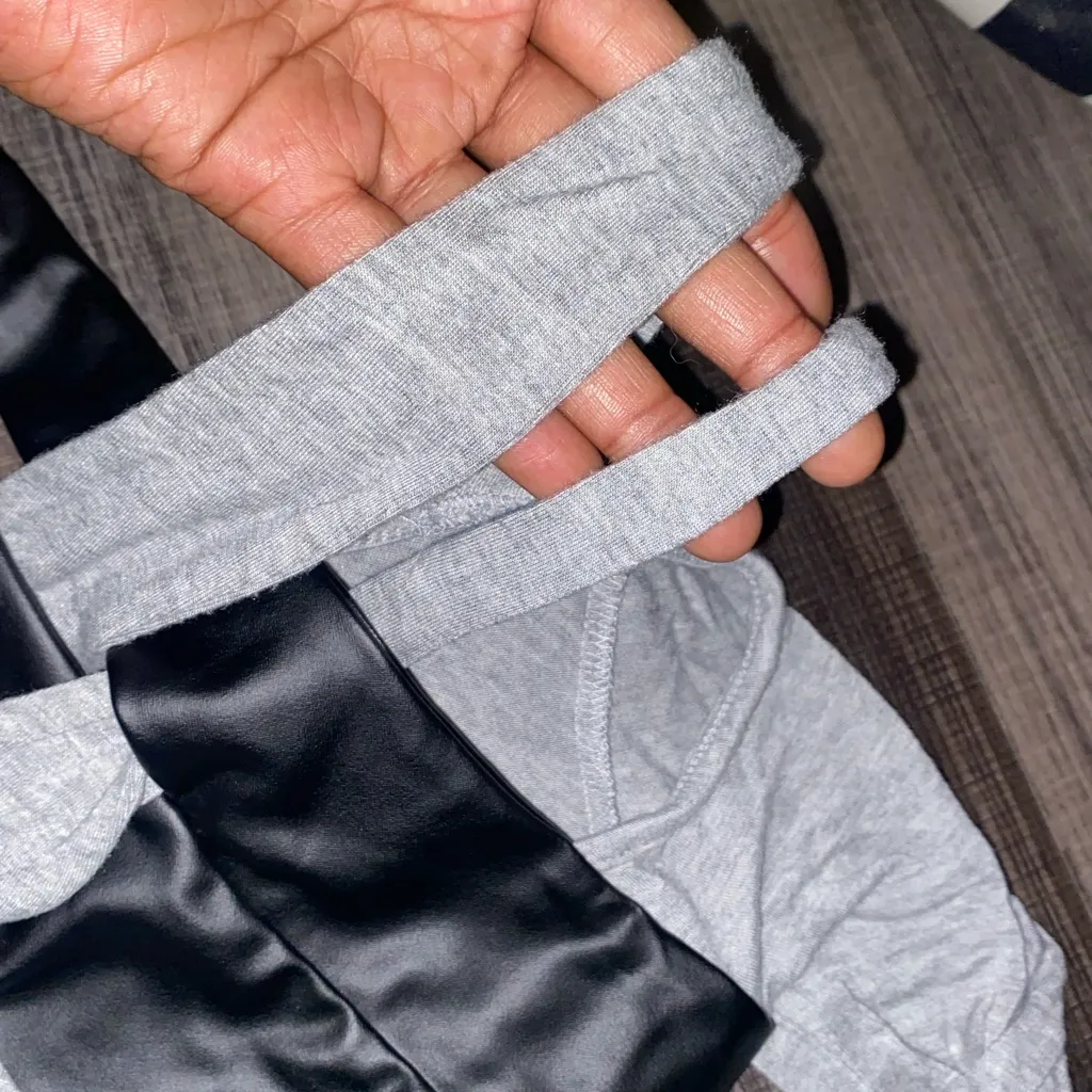 VENUS Gray and Black Bodysuit - Image 3