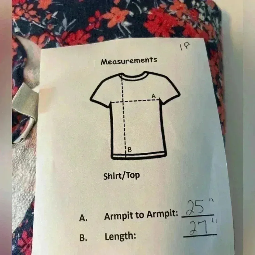 J. Jill Women's Floral Long Sleeve Blouse Blue/pink Size L - Image 10